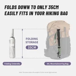 NATUREHIKE Lightwind Pro: Ultralekkie aluminiowe kije trekkingowe